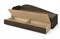 Диван Верди Левый (Правый) коричневый 3738
